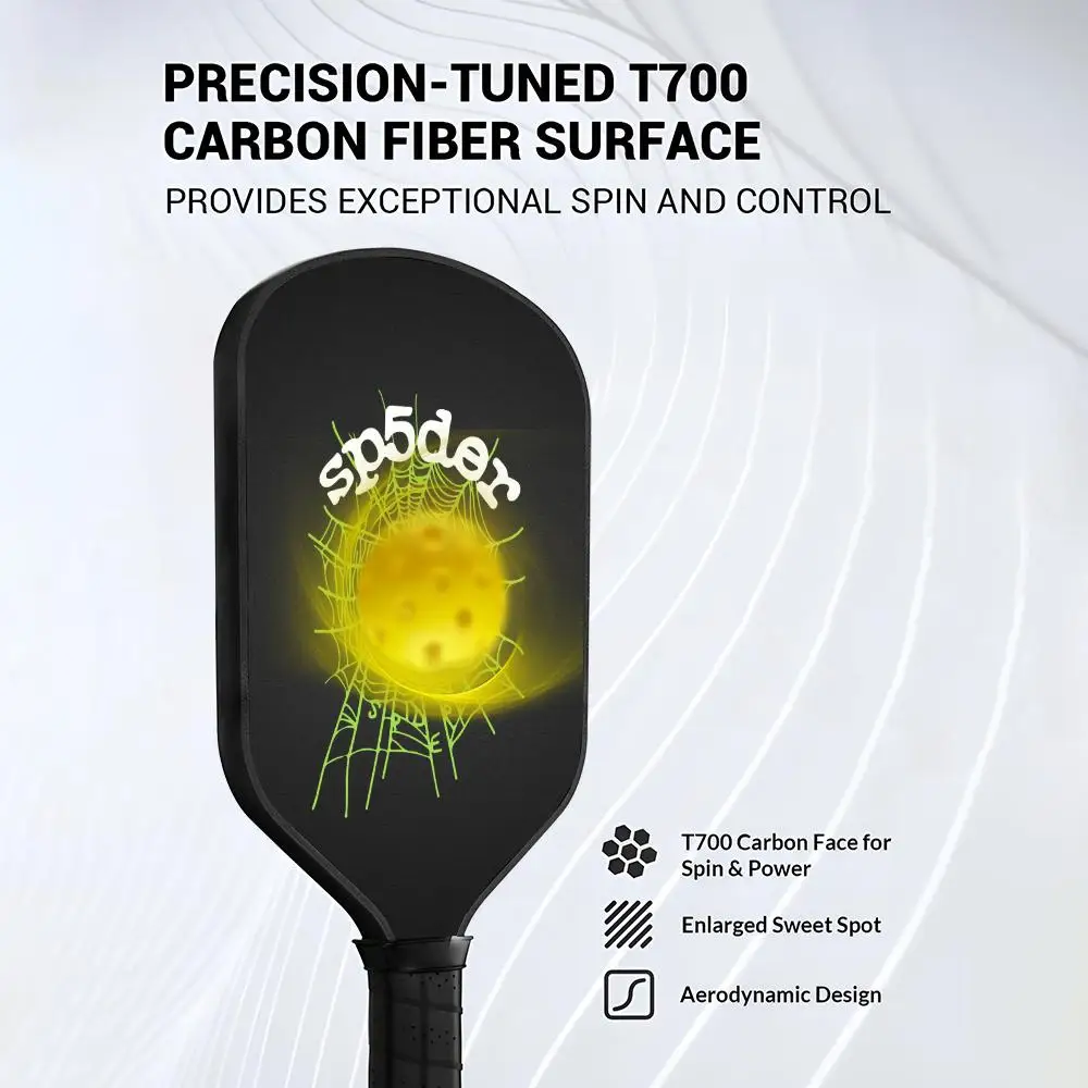 Супер крутая паутина pickleball paddle t700 из углеродного волокна unibody - Фотография_2