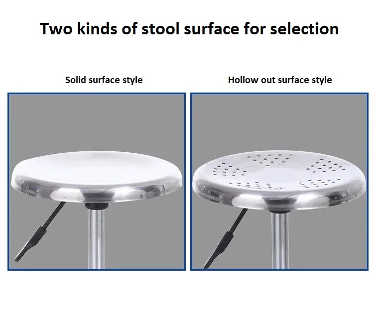 Подъемный круглый табурет из нержавеющей стали - Фотография_4