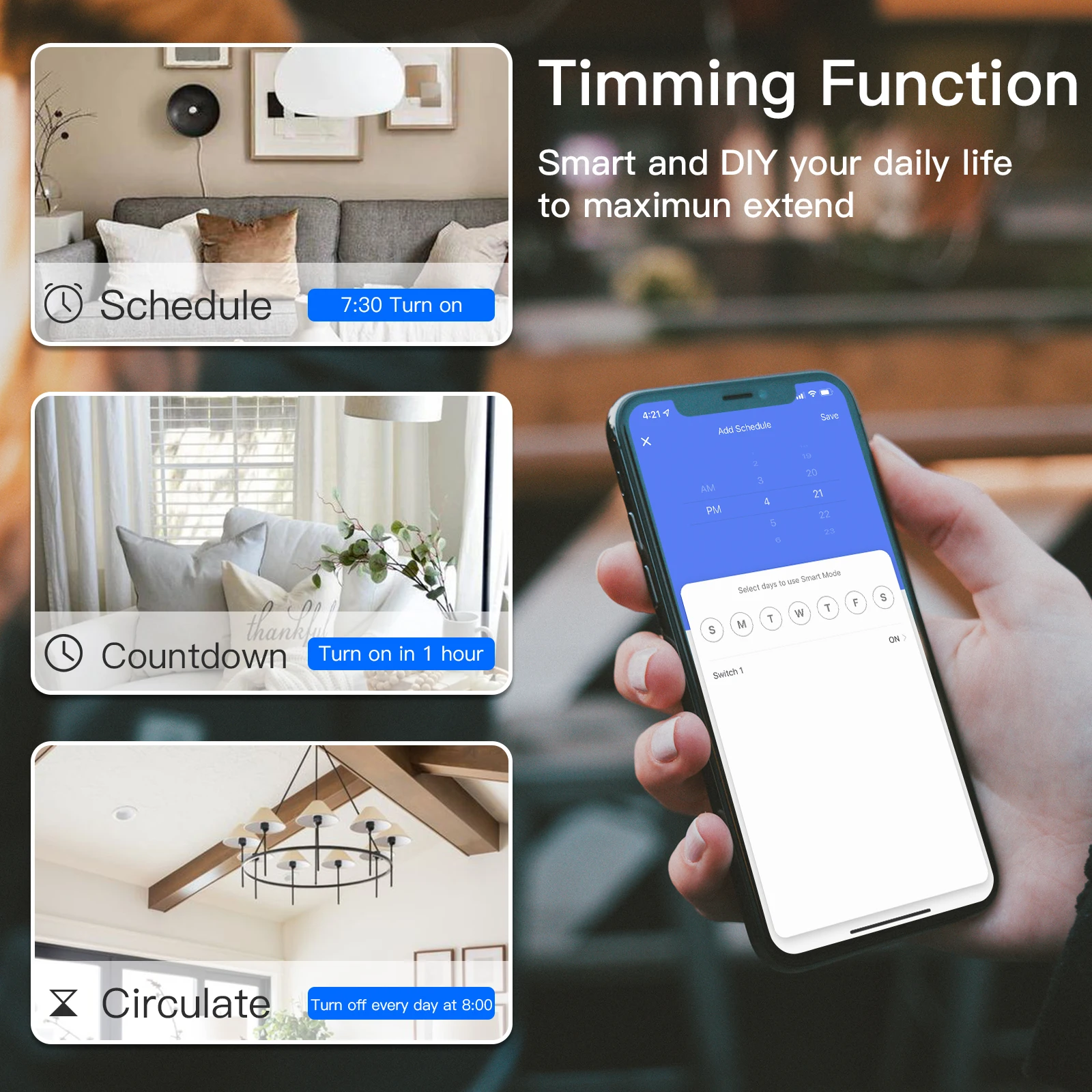 Bseed smart zigbee switches 1/2/3gang - Фотография_4
