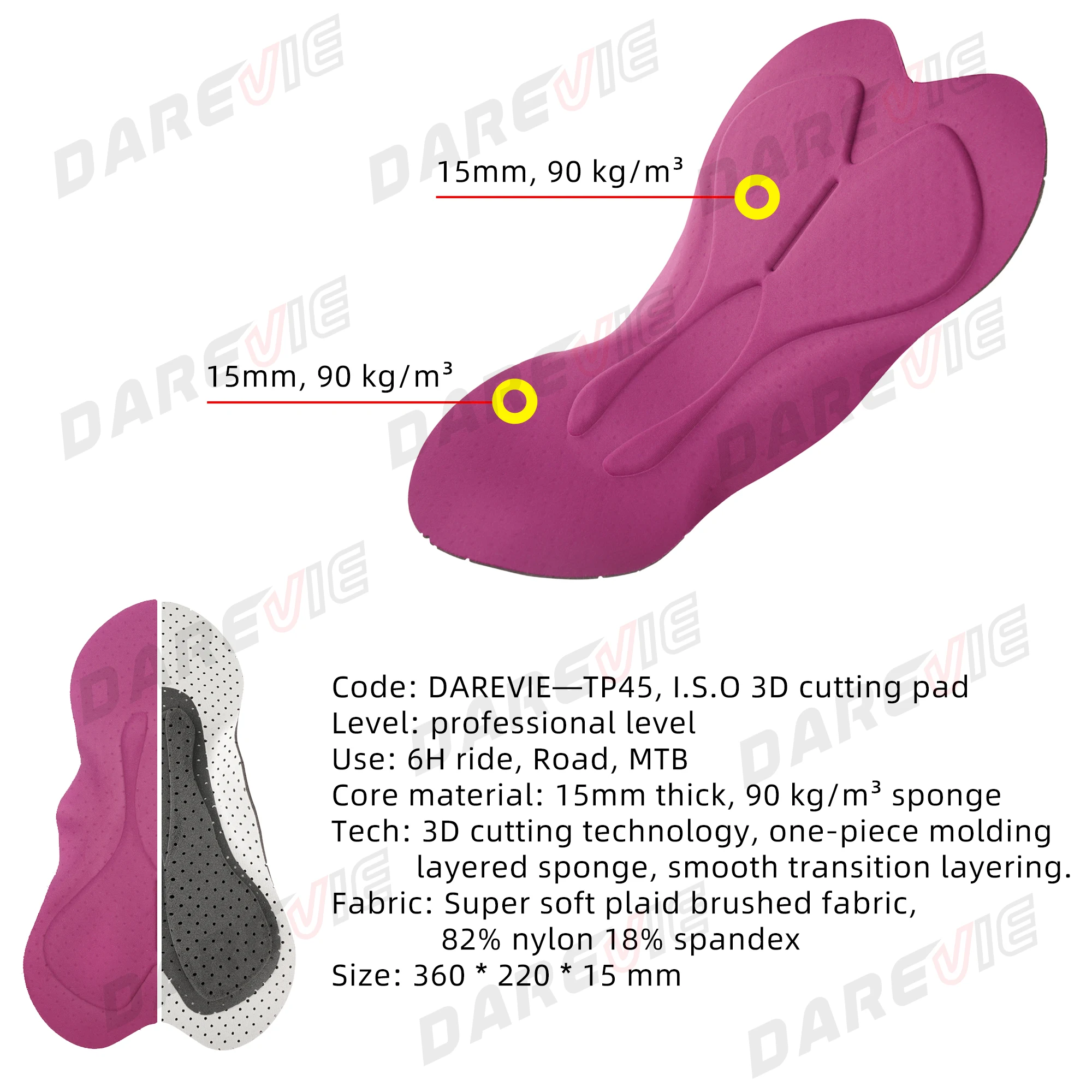 Darevie мужские велосипедные шорты bretelle seamless 2.0 pro level - Фотография_5