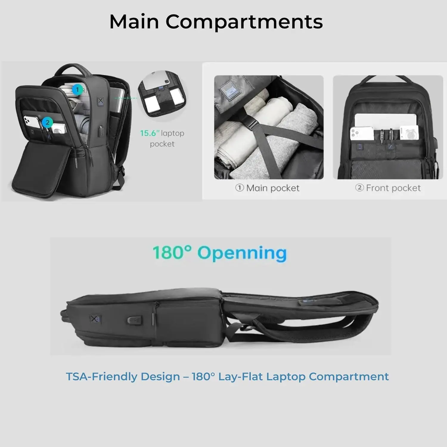 Рюкзак для ноутбука trekon для мужчин и женщин - Фотография_4