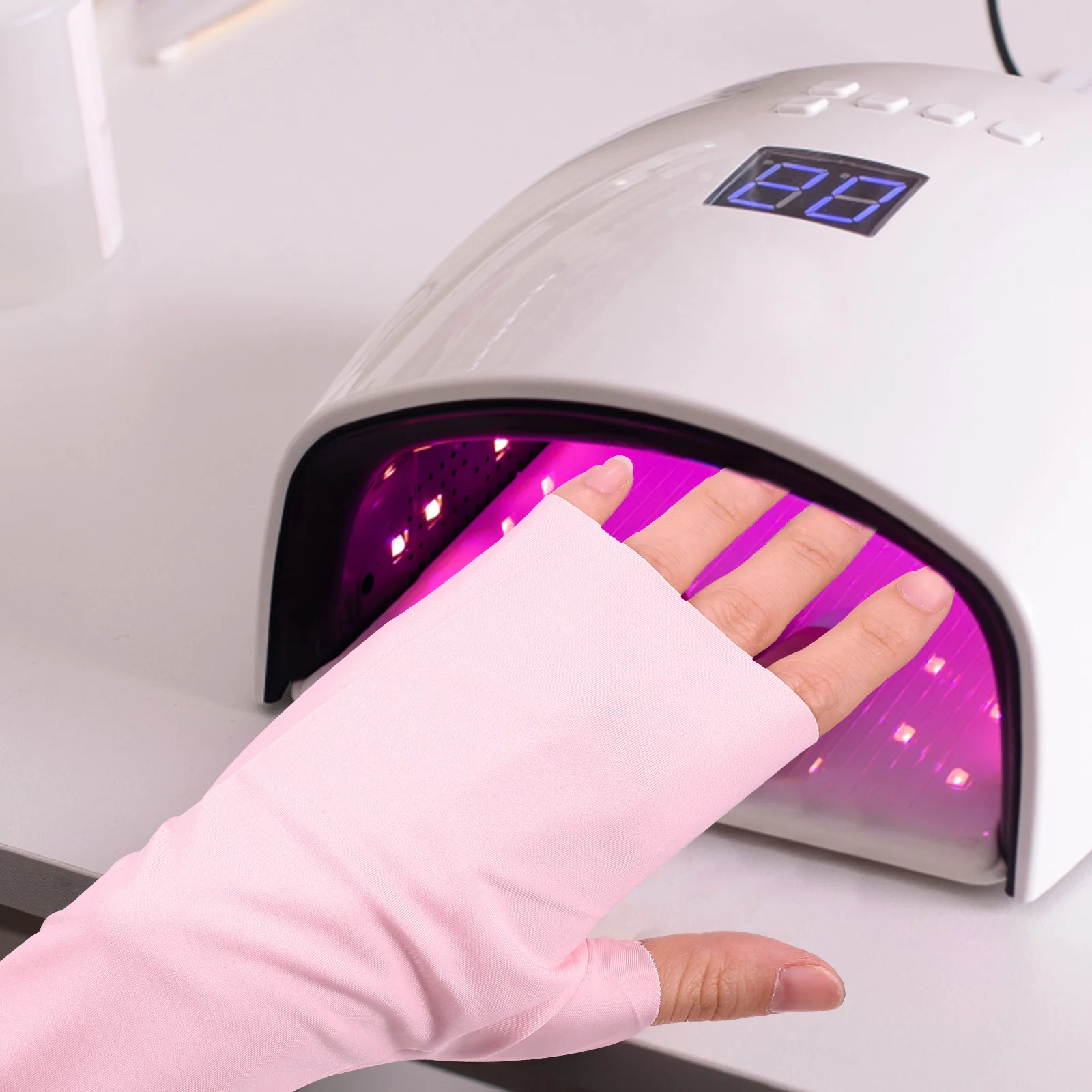 Маникюрные перчатки без пальцев