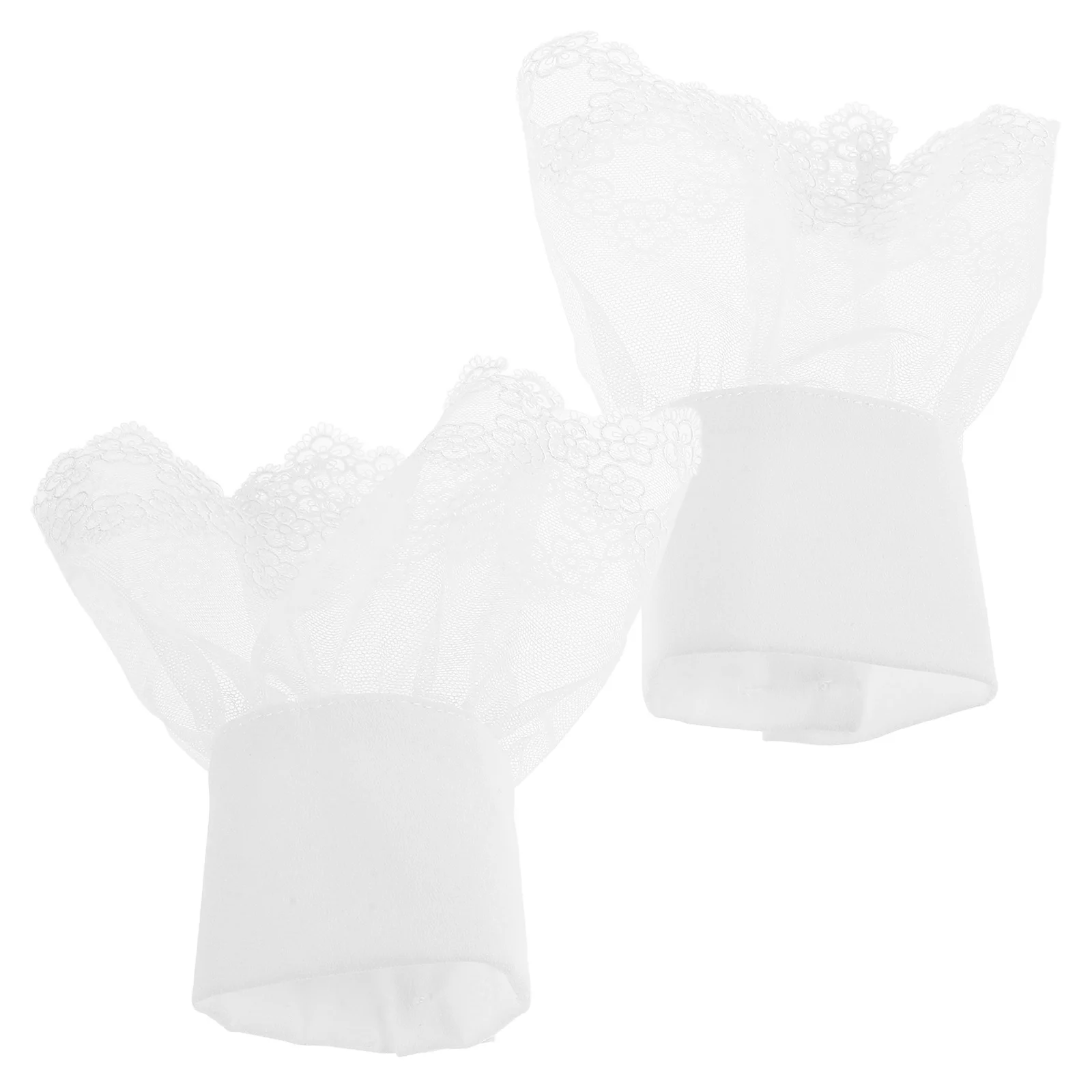 1 пара кружевных манжет на запястьях для женщин и девочек - Фотография_3