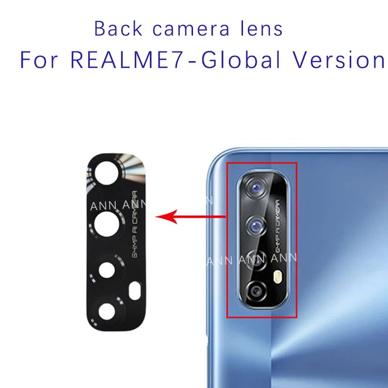 Стеклянный объектив задней камеры для oppo realme 7 7pro 7i 75g - Фотография_2