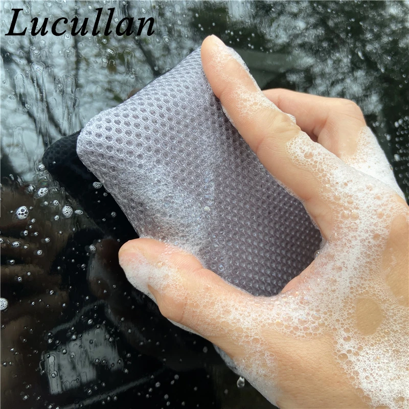 Lucullan 3-цветная губка из микрофибры для мойки автомобилей - Фотография_4