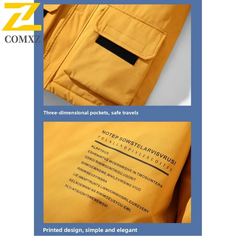 Comxz роскошный мужской пуховик - Фотография_6