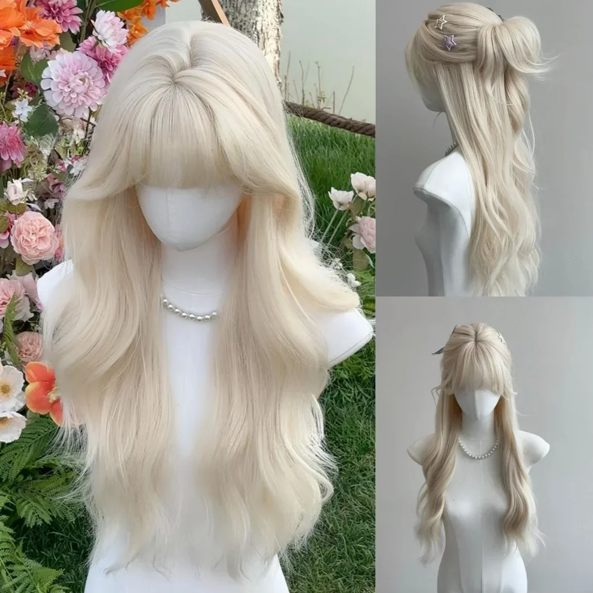 Ashely wig белый светлый парик