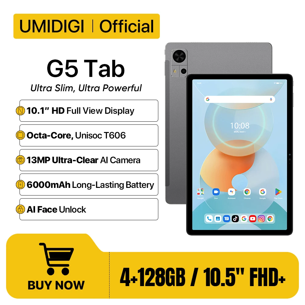 Планшет android umidigi g5 tab android 13 10