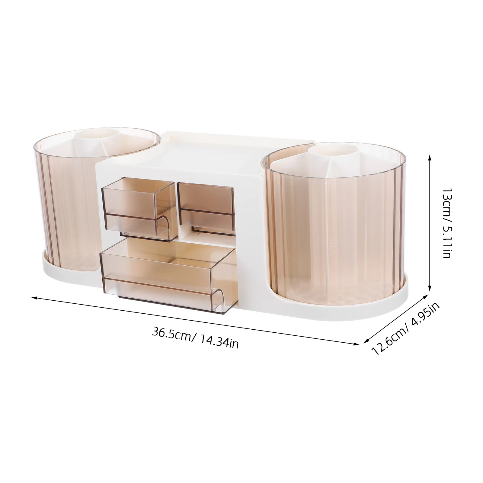 Двойной вращающийся держатель для ручек с выдвижным ящиком - Фотография_6