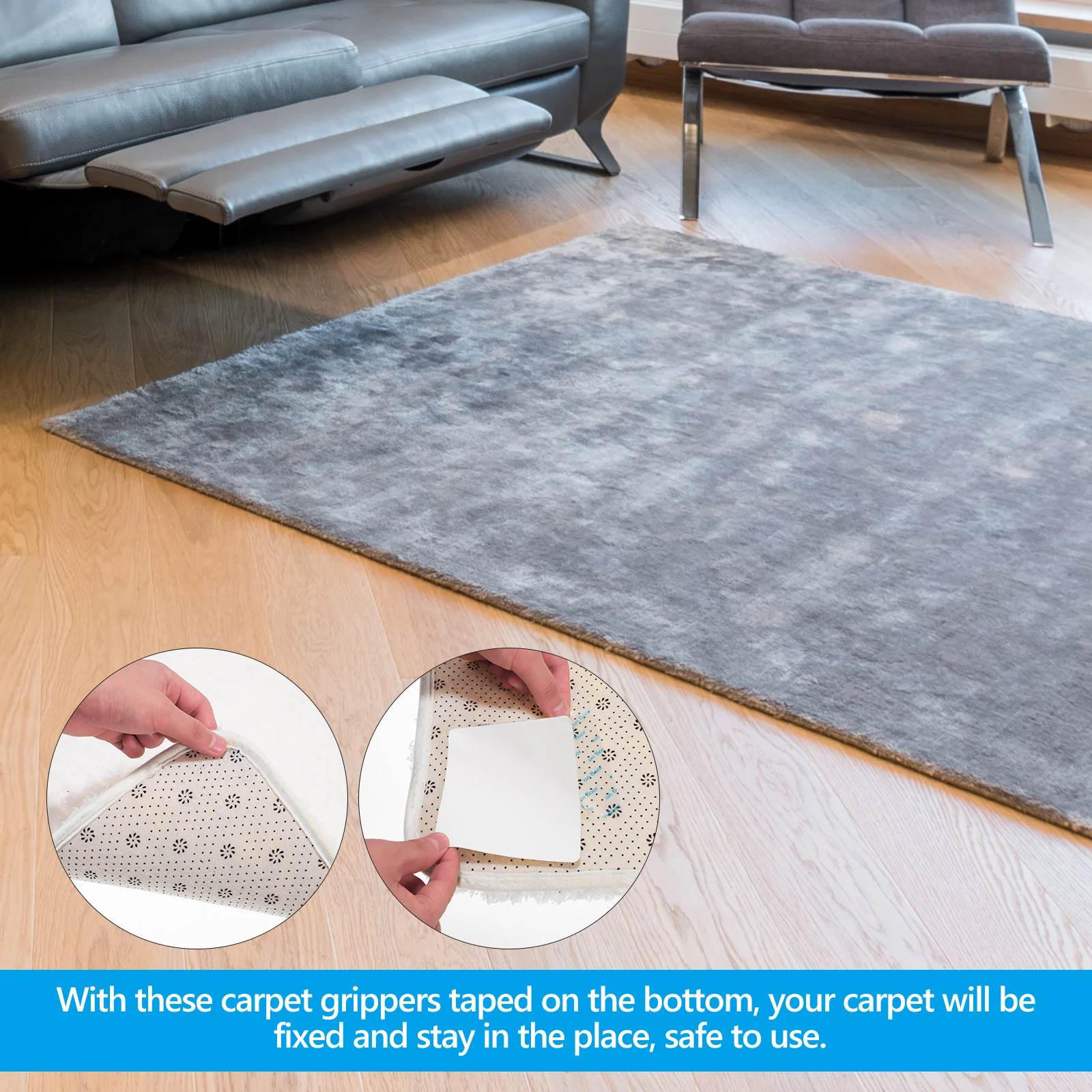 Нескользящая лента для ковров для паркетных полов - Фотография_3