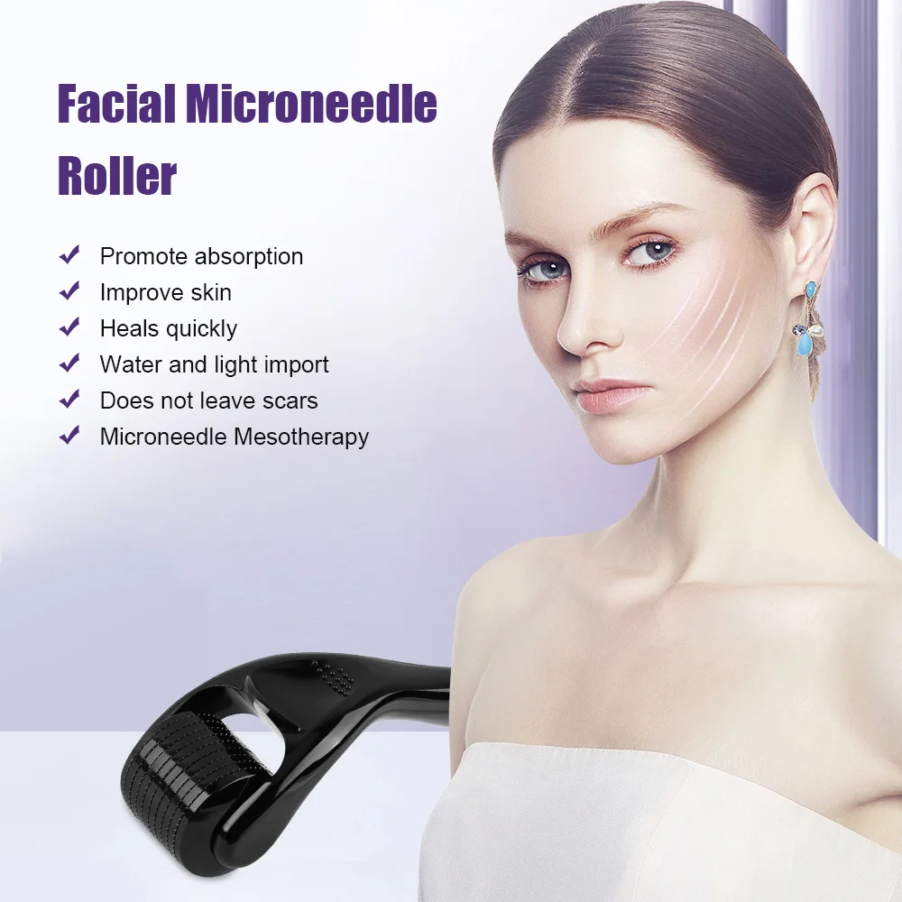 Derma professional microneedling массажный ролик для лица для роста бороды - Фотография_2