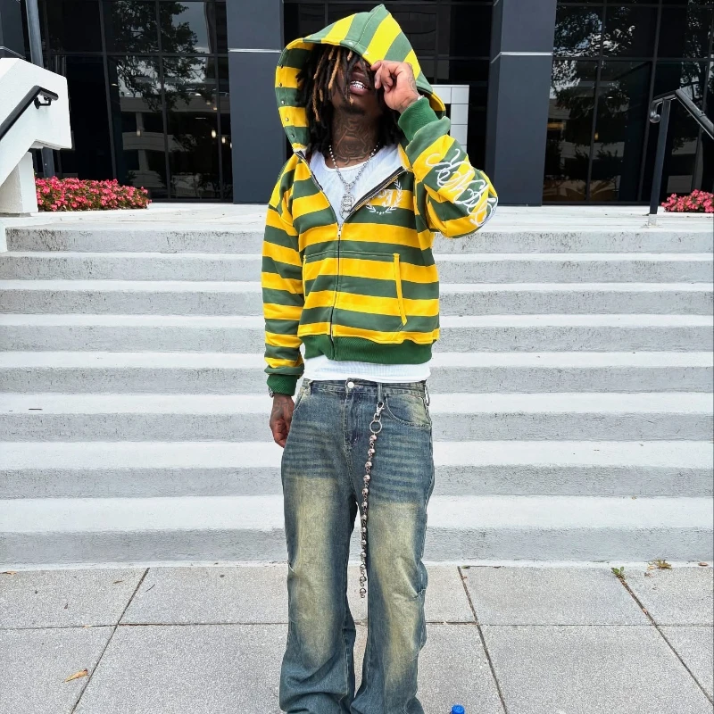 Y2k street kid толстовка на молнии - Фотография_5