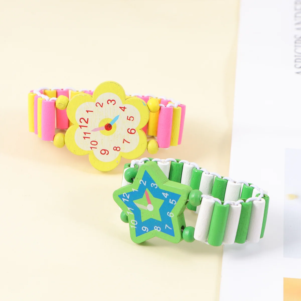 Деревянный детский браслет с героями мультфильмов - Фотография_3