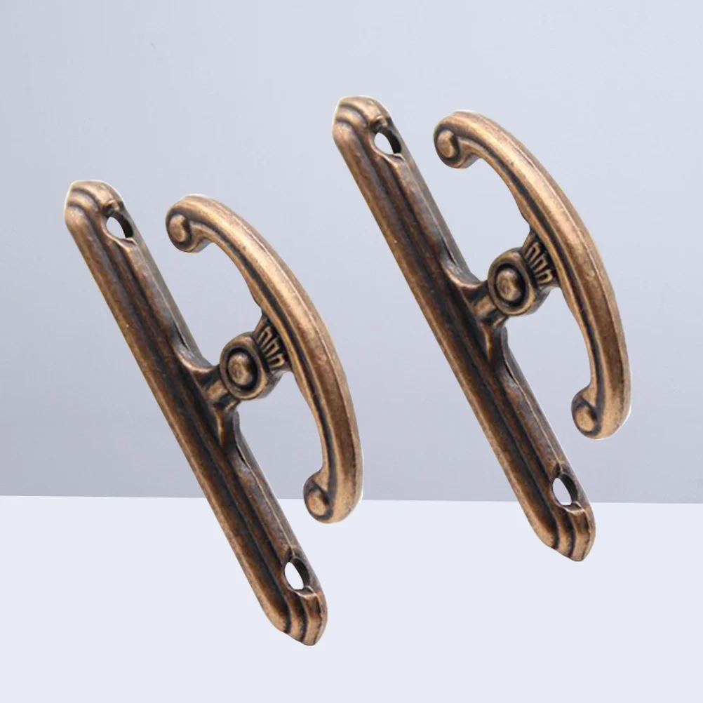 1 пара винтажных настенных крючков для занавесок медного цвета - Фотография_4