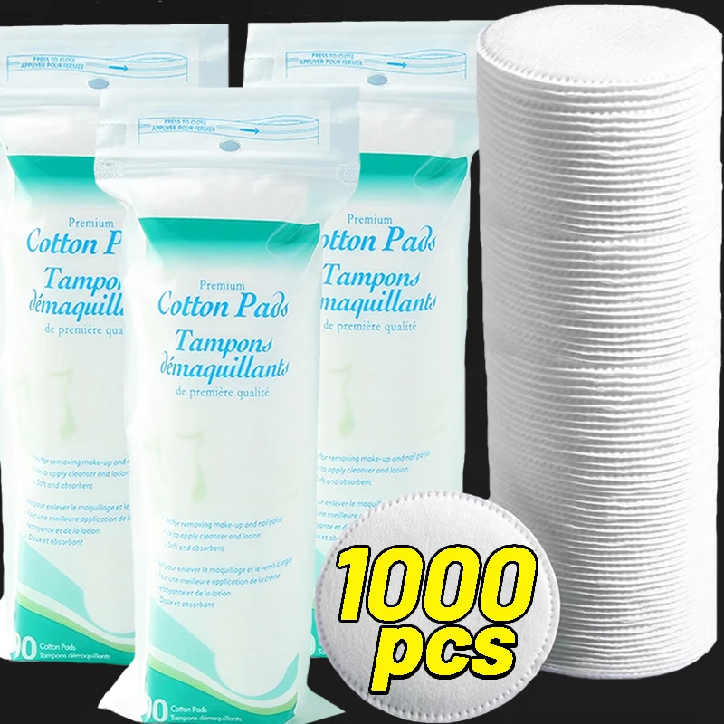 Одноразовые мягкие и дышащие круглые подушечки для снятия макияжа - Фотография_2