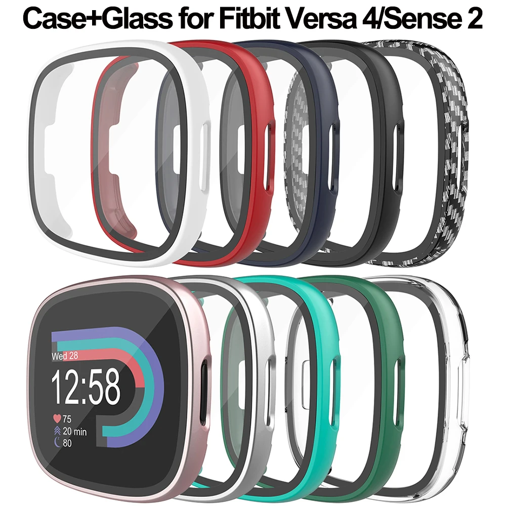 Чехол + стекло для fitbit versa 4