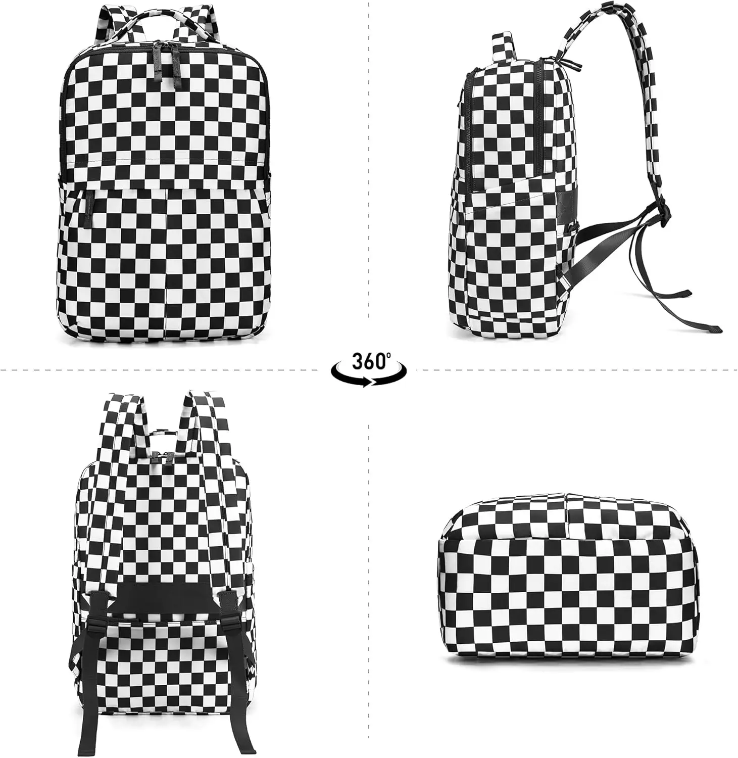 Клетчатый рюкзак для женщин - Фотография_6