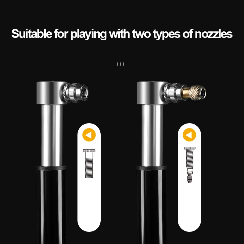 Мини-велосипедный насос schrader presta valve mtb - Фотография_5