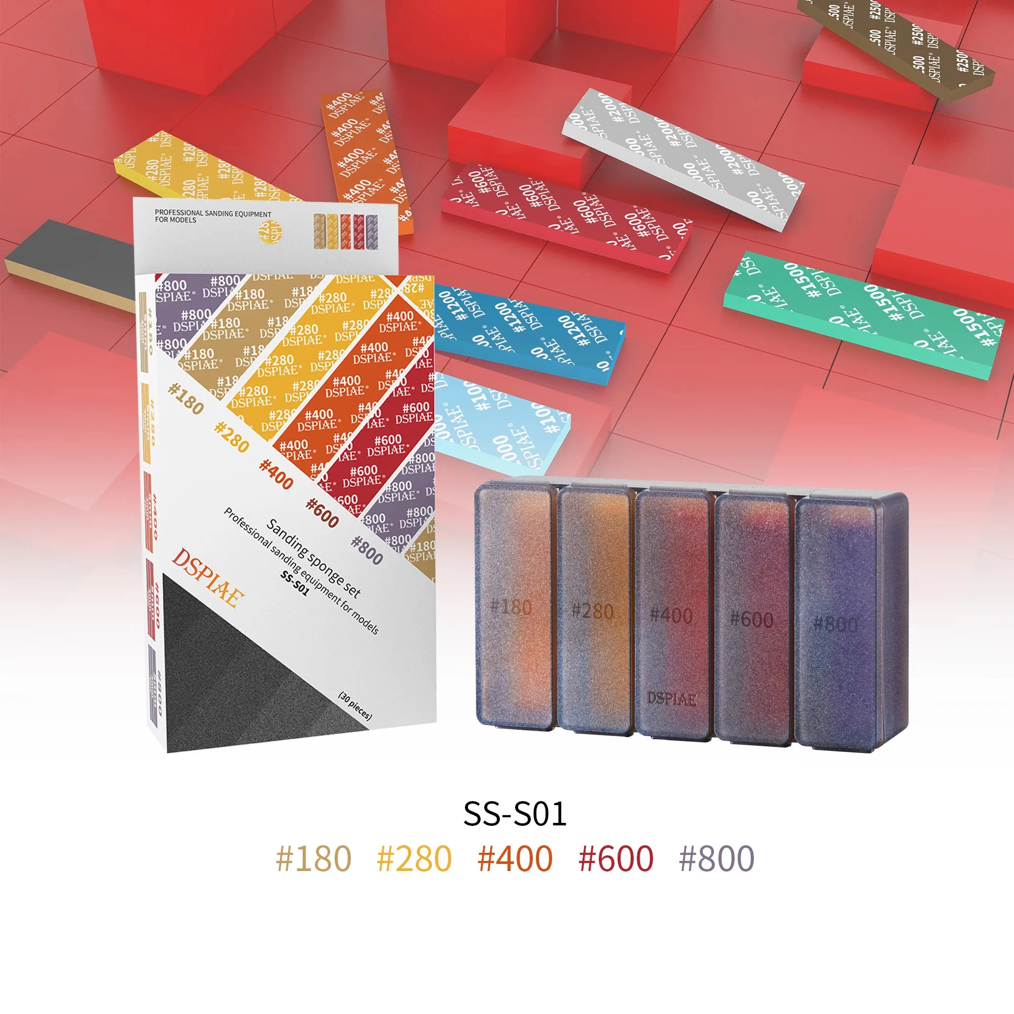 Набор шлифовальных поролонов dspiae #180 ~ #2500 - Фотография_3