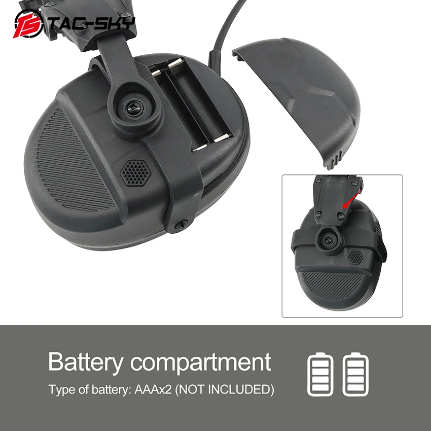 Ts tac-sky гарнитура с кронштейном и активным шумоподавлением - Фотография_4