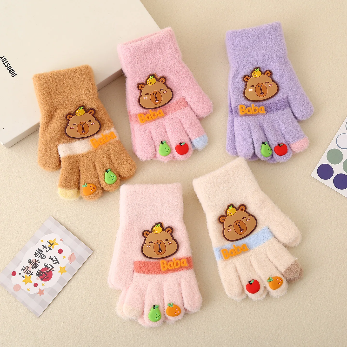 Перчатки капибары для детей от 8 до 15 лет