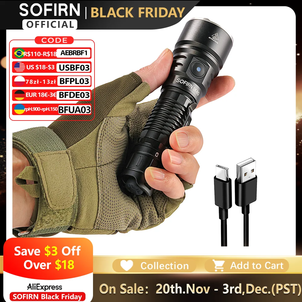 Sofirn sk40 21700 перезаряжаемый