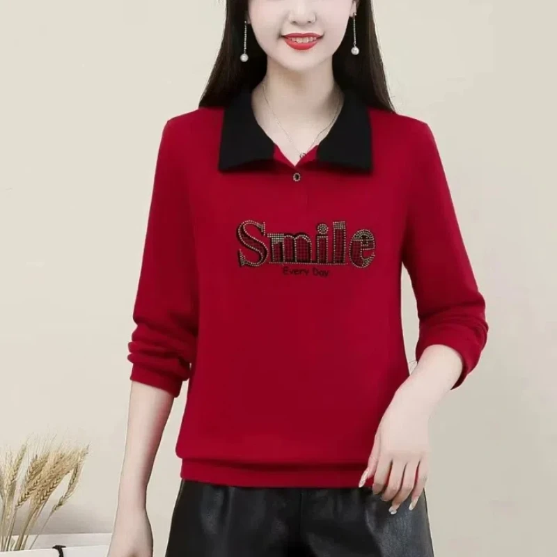 Женский топ-поло с длинным рукавом - Фотография_2