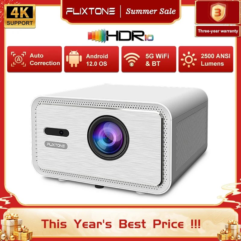 Мини-проектор flixtone d9w 2500