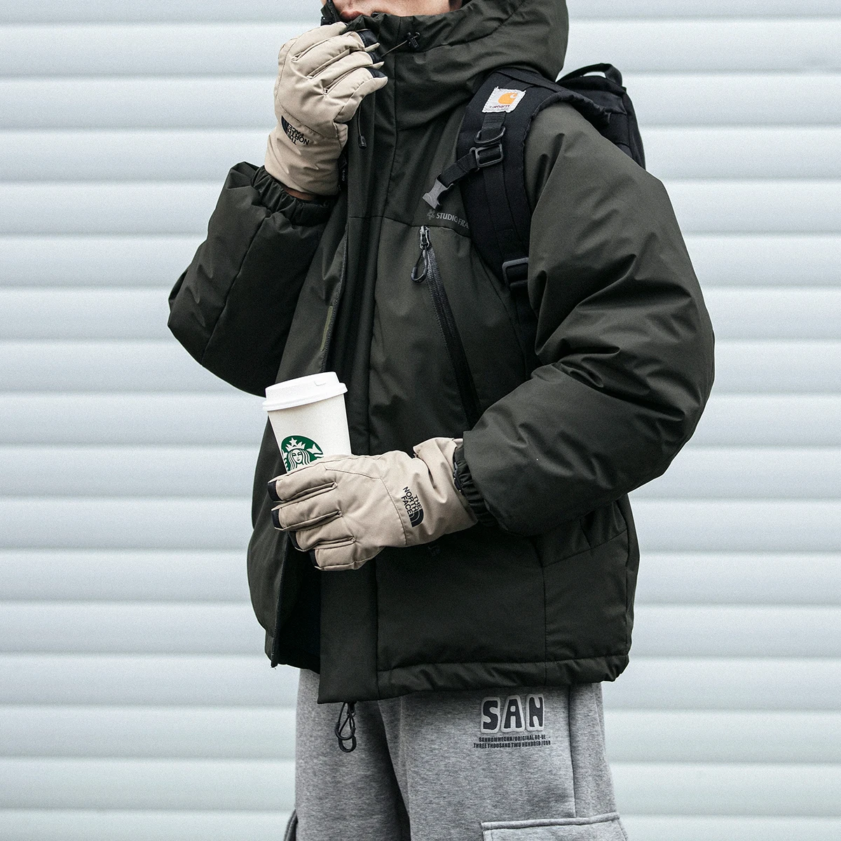 Зимняя японская высококачественная пуховая куртка в стиле ретро - Фотография_4