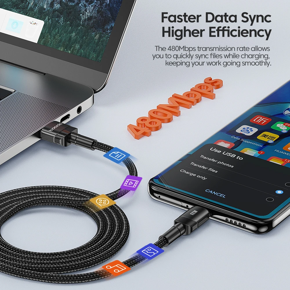 Toocki usb-кабель типа c - Фотография_4