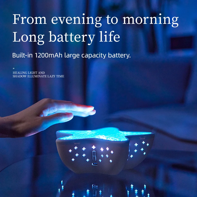 Лампа для проектора ocean wave с эффектом звездного неба и авроры - Фотография_6