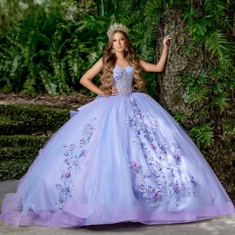 Лавандовое платье quinceanera - Фотография_3
