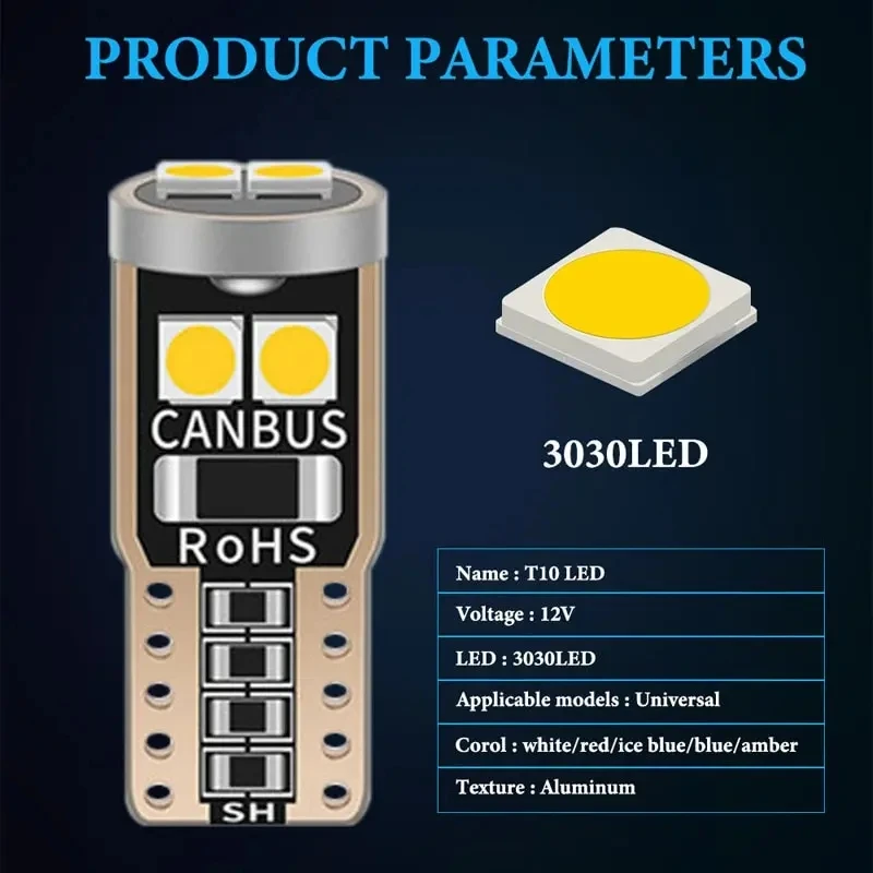 T10 w5w 6smd 3030 супер яркий светодиодный - Фотография_2