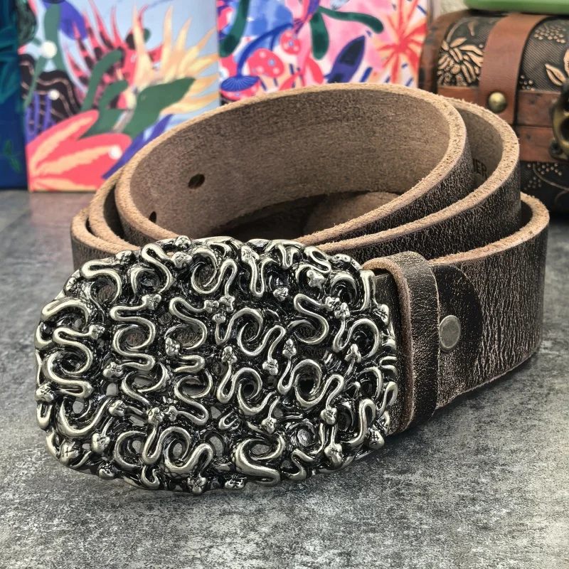 Винтажный ремень из натуральной - Фотография_5