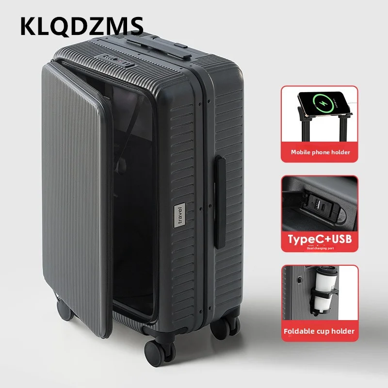 Klqdzms чемодан с зарядкой через usb - Фотография_5