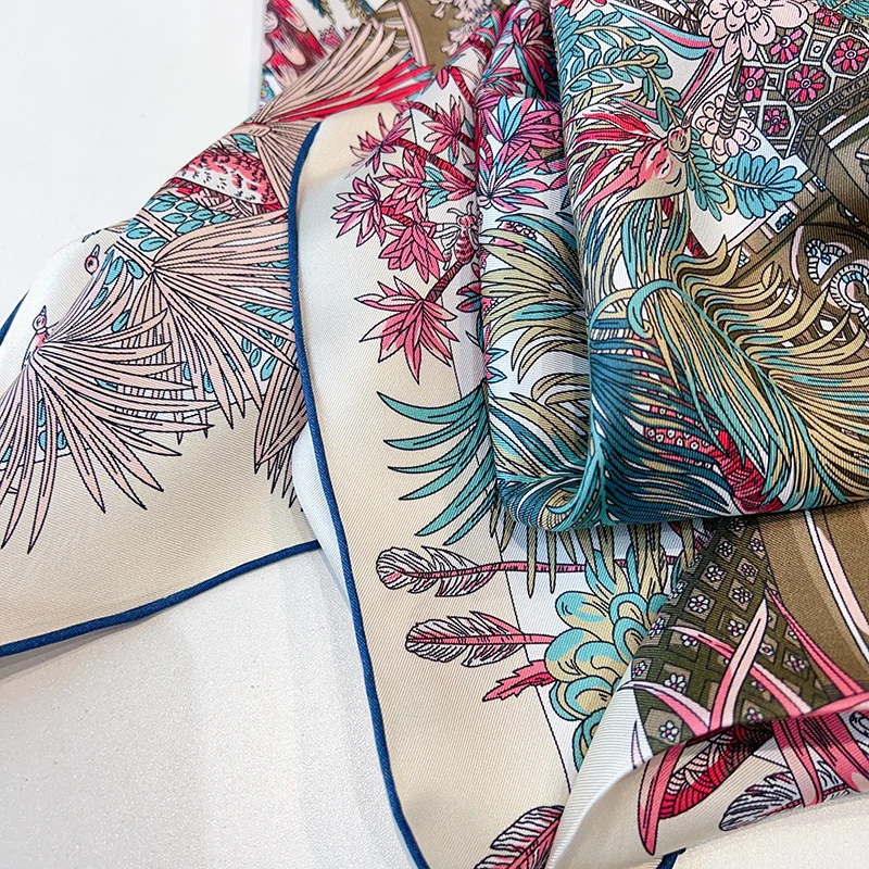 Роскошный шелковый шарф 14 мм летние - Фотография_2