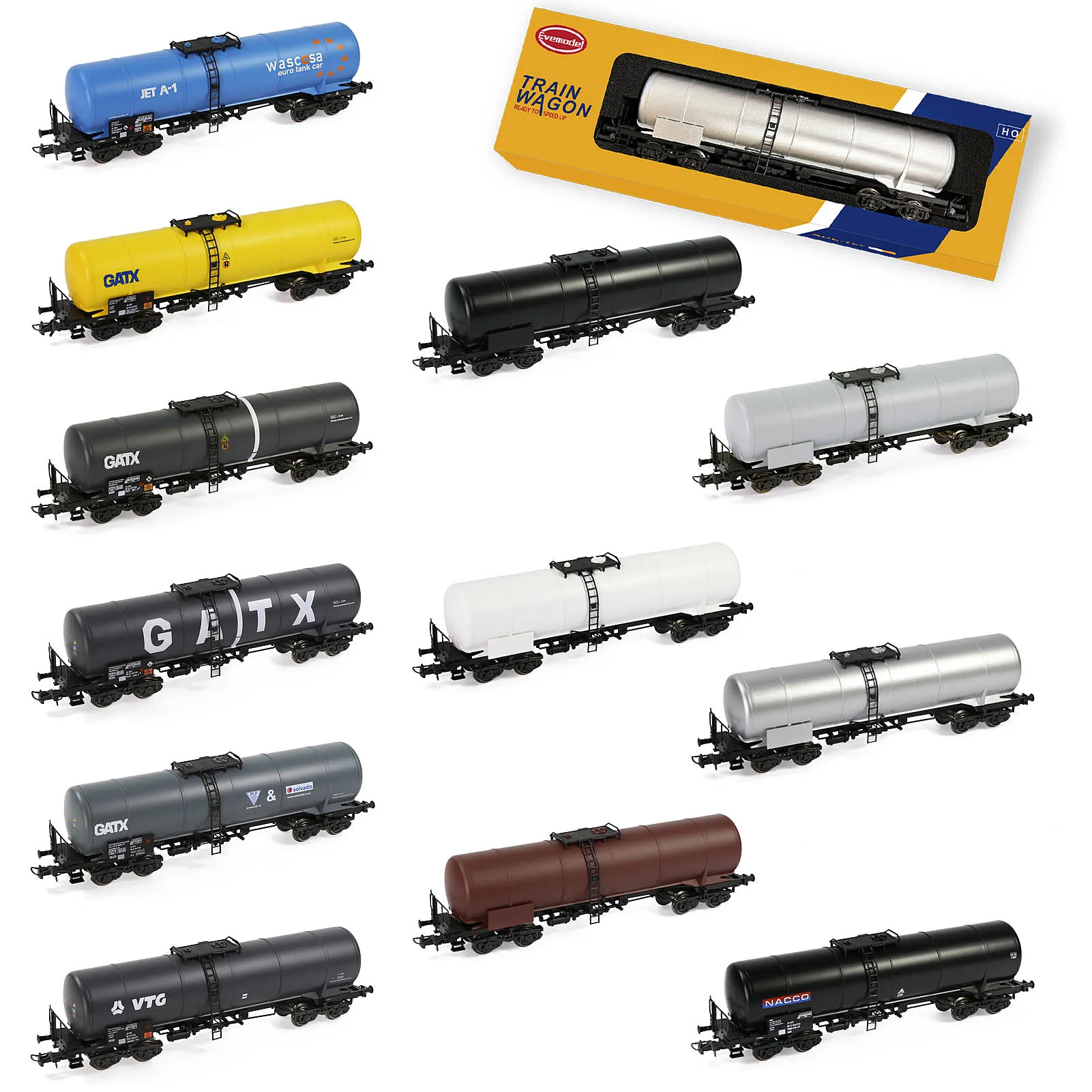 Evemodel train wagon ho масштаб масляный бак автомобиль 1