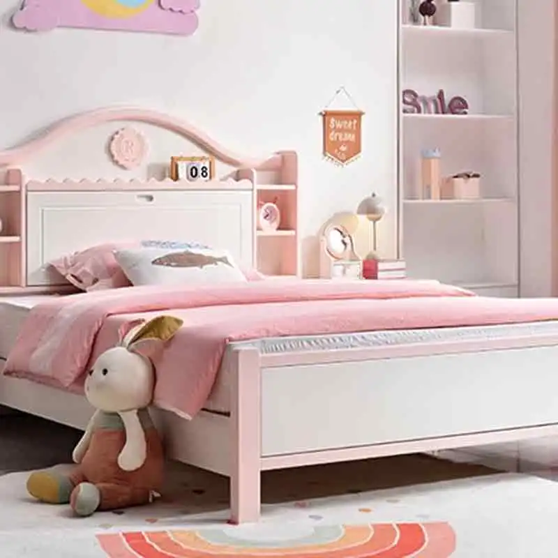 Креативная современная двуспальная кровать для девочек - Фотография_5