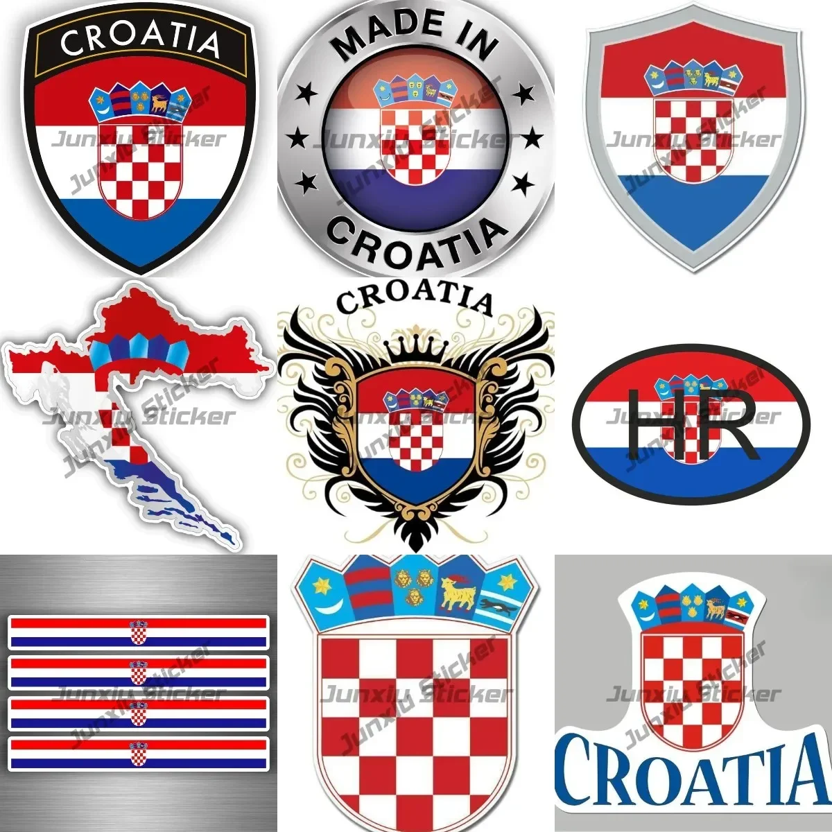 Наклейка с гербом хорватии
