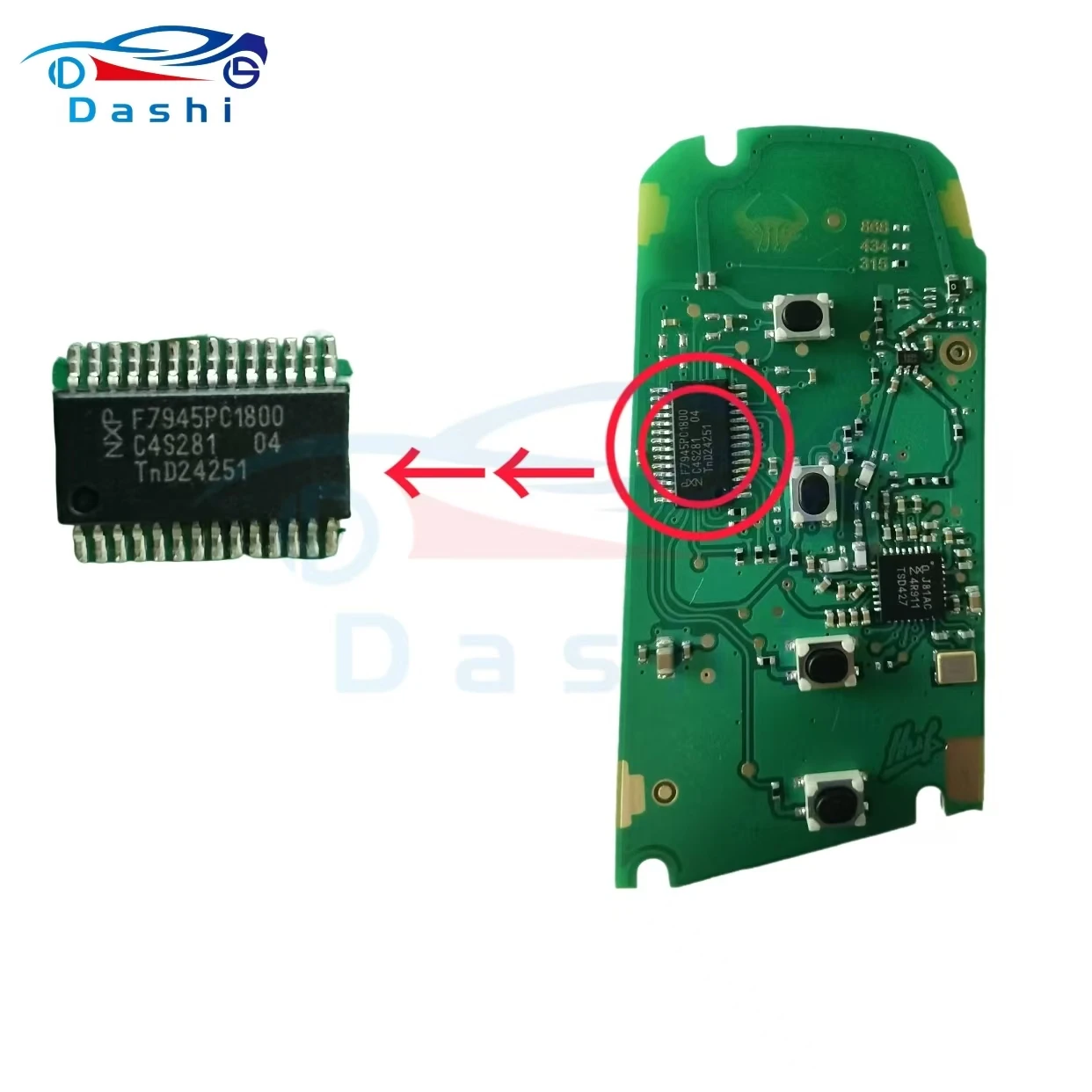 Pcb ключа автомобиля dashi - Фотография_2