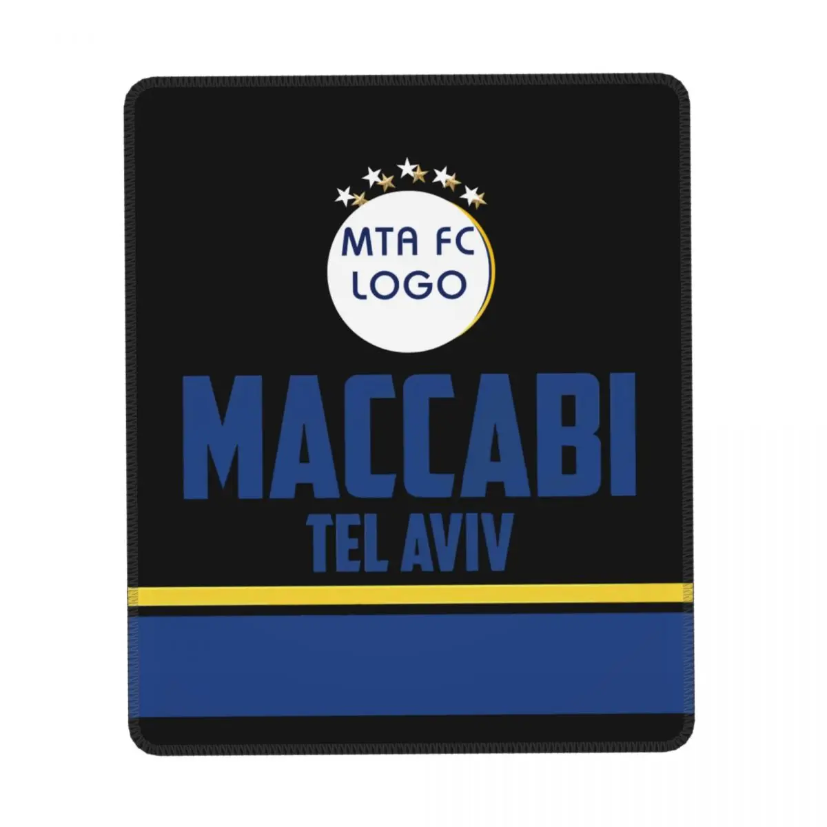 Коврик для мыши maccabi tel avв с нескользящей резиновой основой