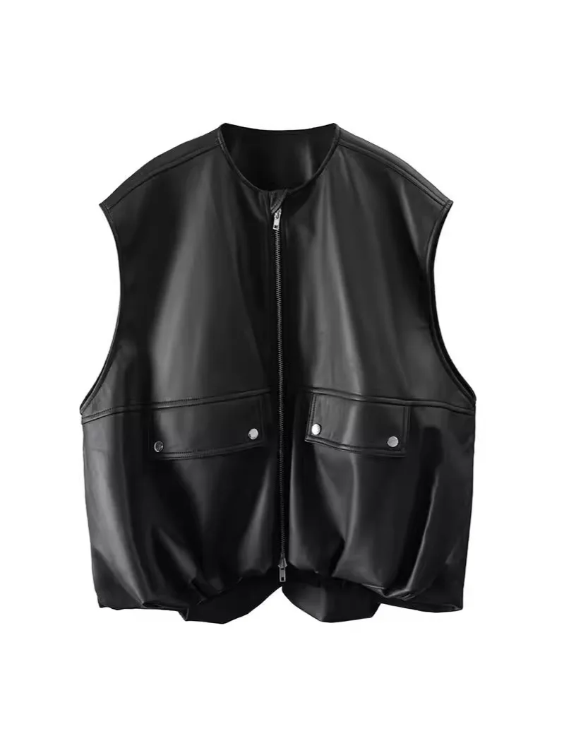 Женский жилет из натуральной кожи - Фотография_5