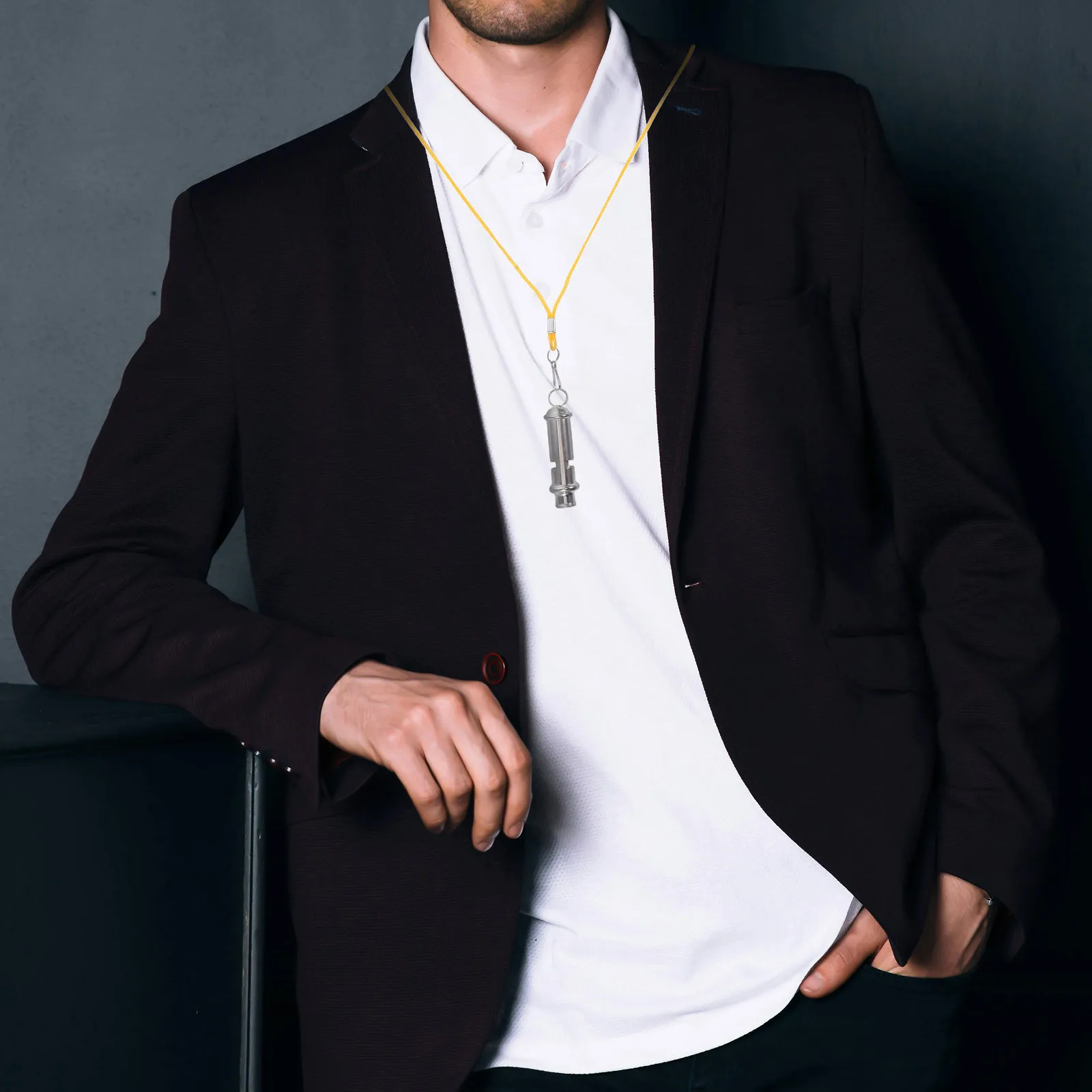 Компактный свисток из нержавеющей стали с высоким шагом - Фотография_4