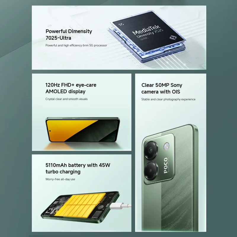 Новейшая глобальная версия poco m7 pro 5g - Фотография_2