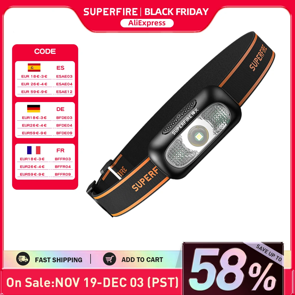 Superfire мини перезаряжаемый мощный