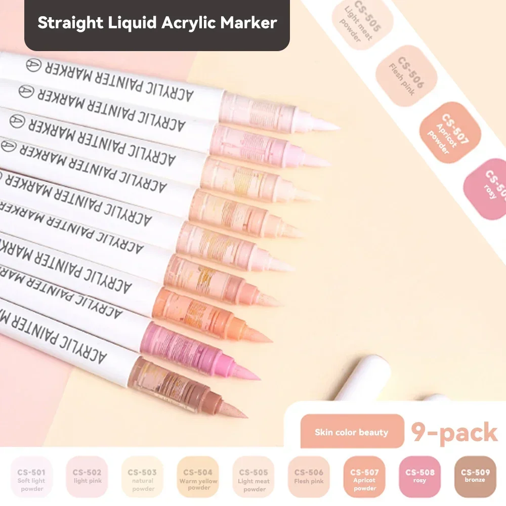 Набор акриловых маркеров разных цветов - Фотография_4