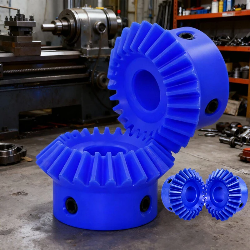 1:1 синяя нейлоновая коническая шестерня 1 м 1 - Фотография_2