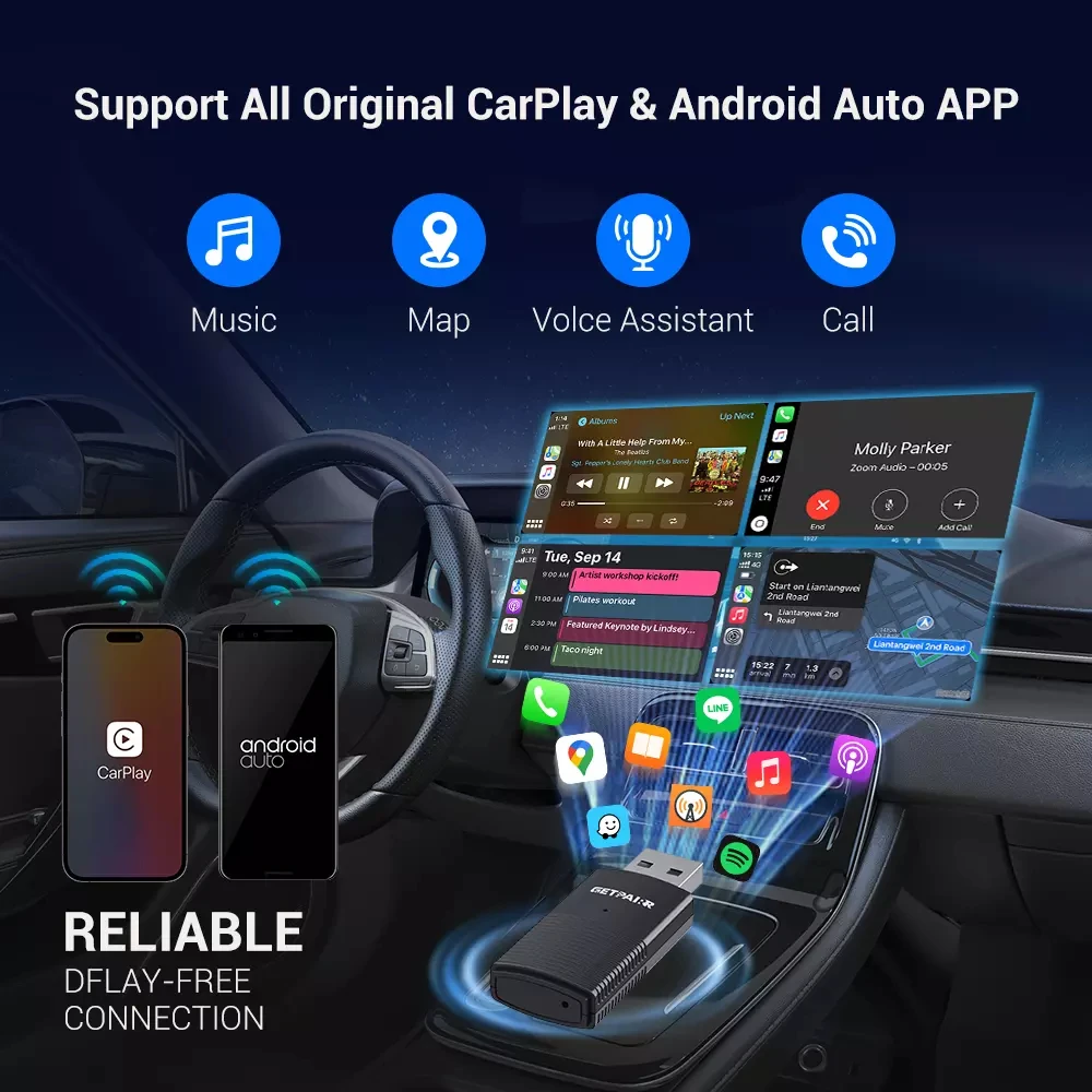 Getpairr беспроводной адаптер carplay - Фотография_4