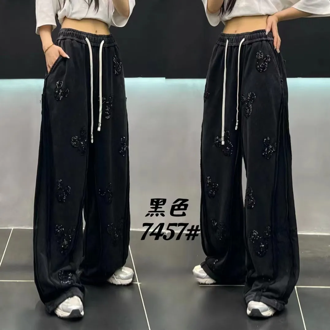 Повседневные брюки с рисунком блесток - Фотография_2