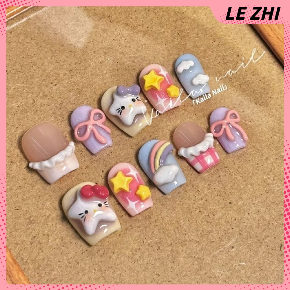 Kawaii 3d аниме hello kitty плюшевый - Фотография_6